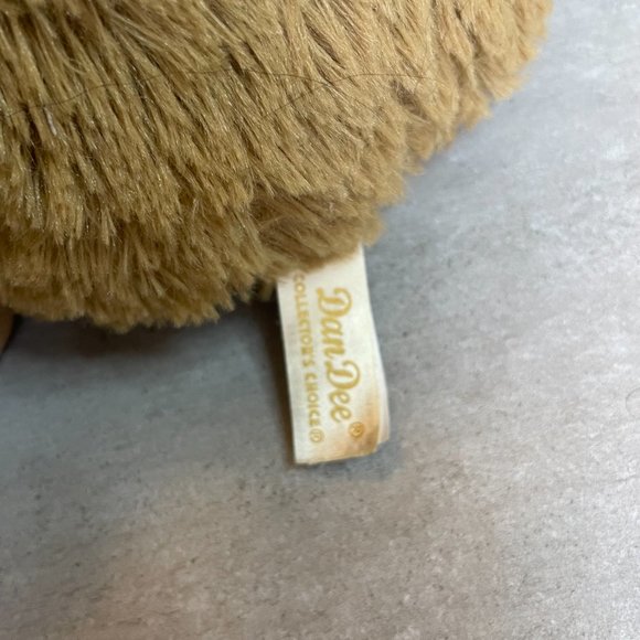 DanDee Wild Boar Plush *Hog* Love XOXO *Rose Tattoo* Brown Stuffed Animal 10" - Picture 4 of 5